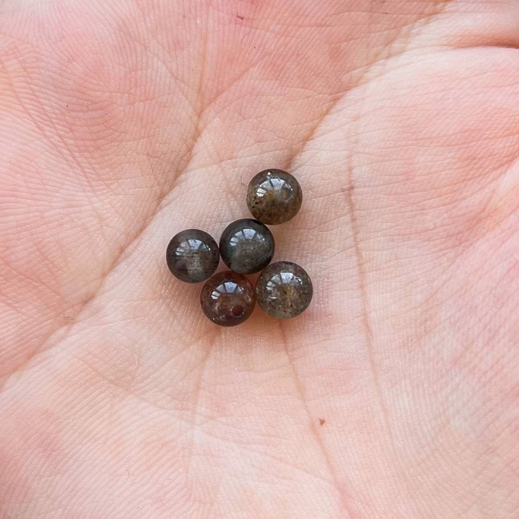 Бусины для рукоделия из Кошачьего глаза (5 шт)