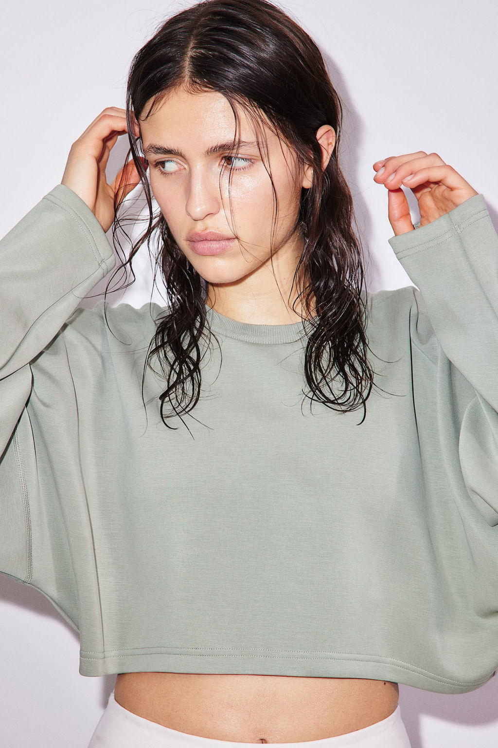 Camiseta de deporte cropped en DryMove - H&m фото 2