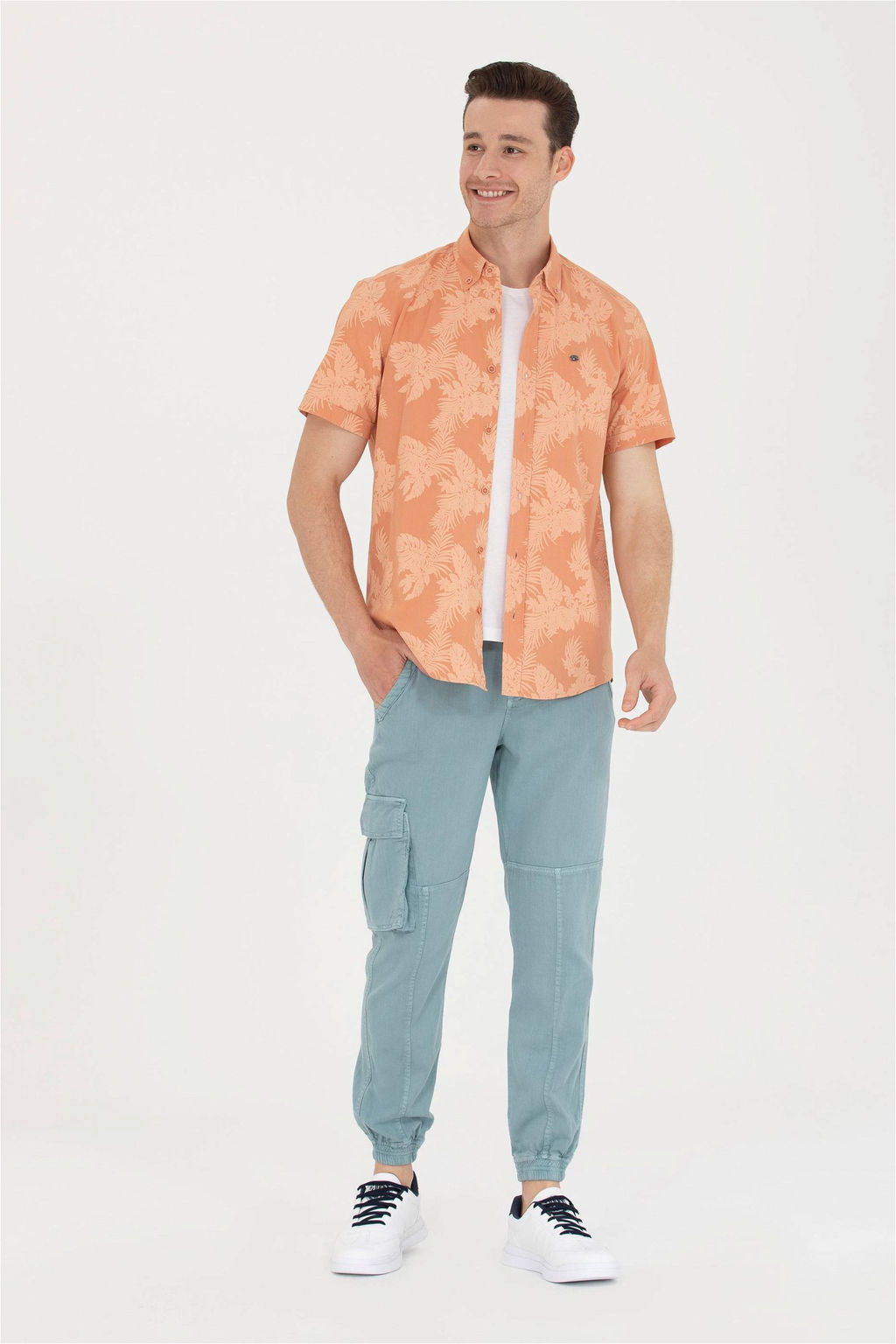 Мужские брюки из плотной ткани мятного цвета - U.s. polo assn фото 8