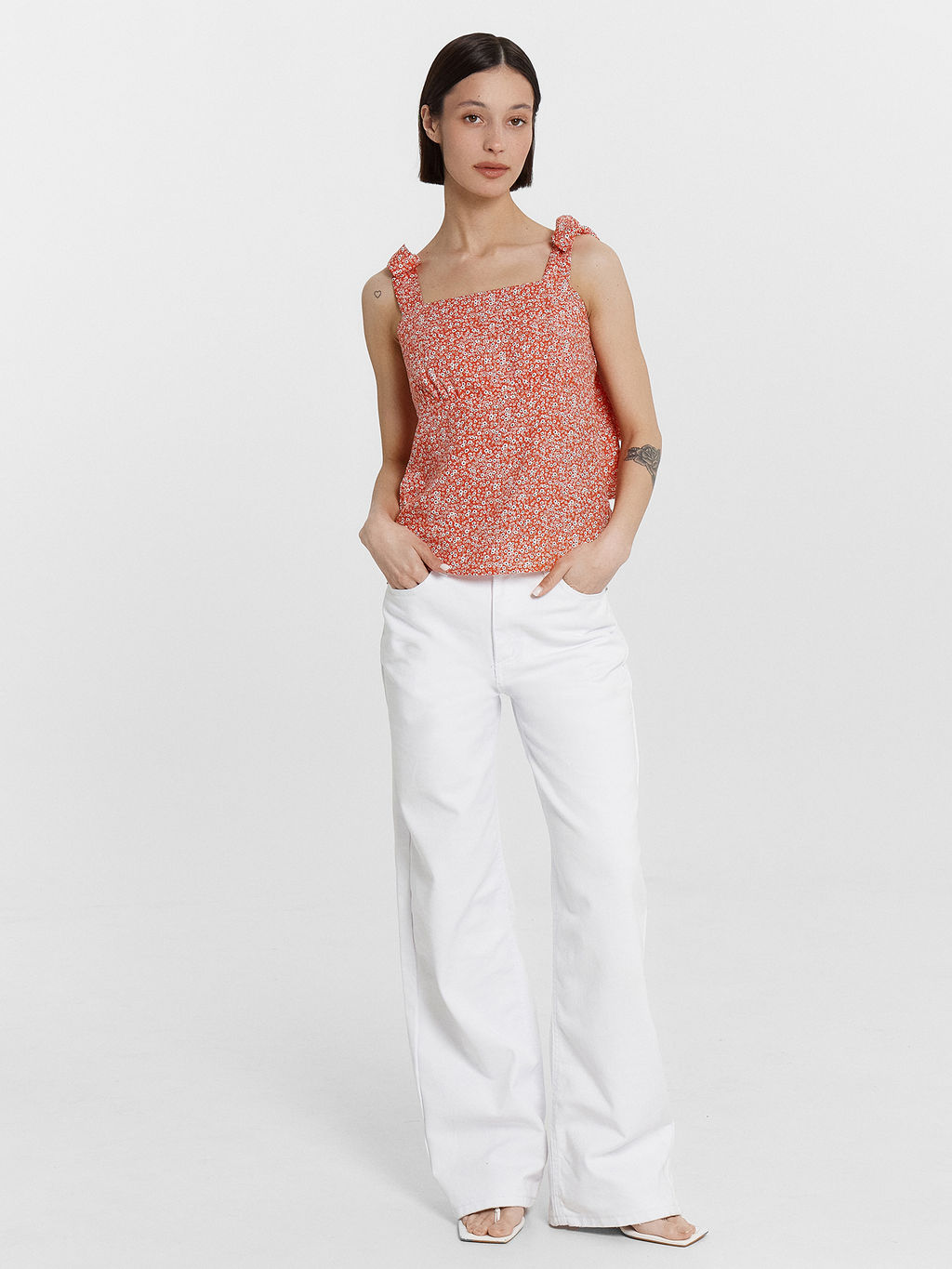 Топ женский с цветочным принтом - Mark formelle фото 3