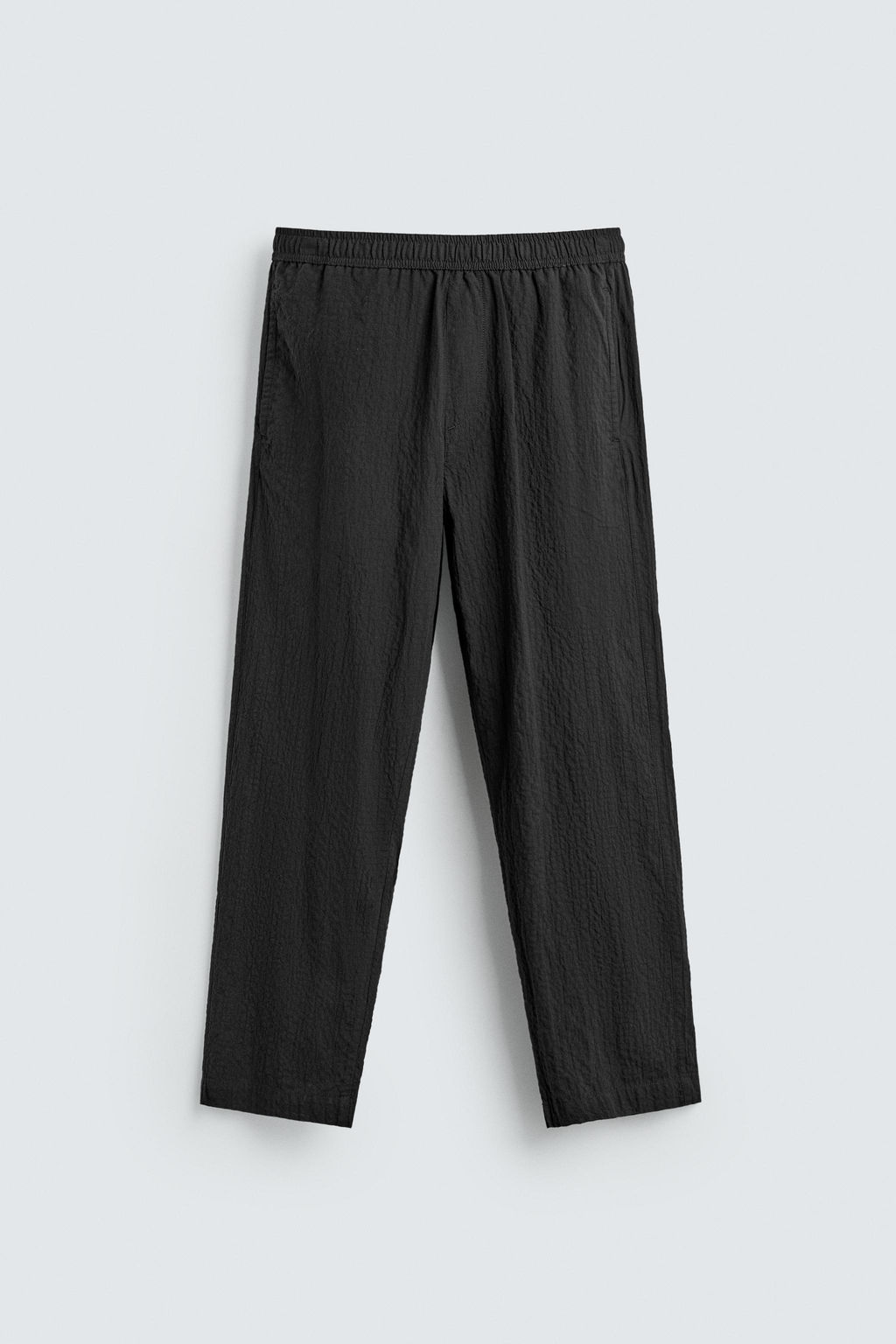 PANTAL?N REGULAR FIT ESTRUCTURA / Negro - Zara фото 6