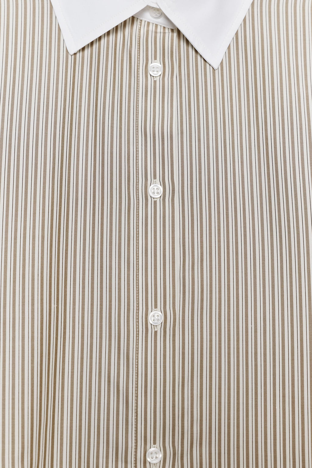 ZW COLLECTION CONTRAST STRIPED SHIRT - Zara фото 9