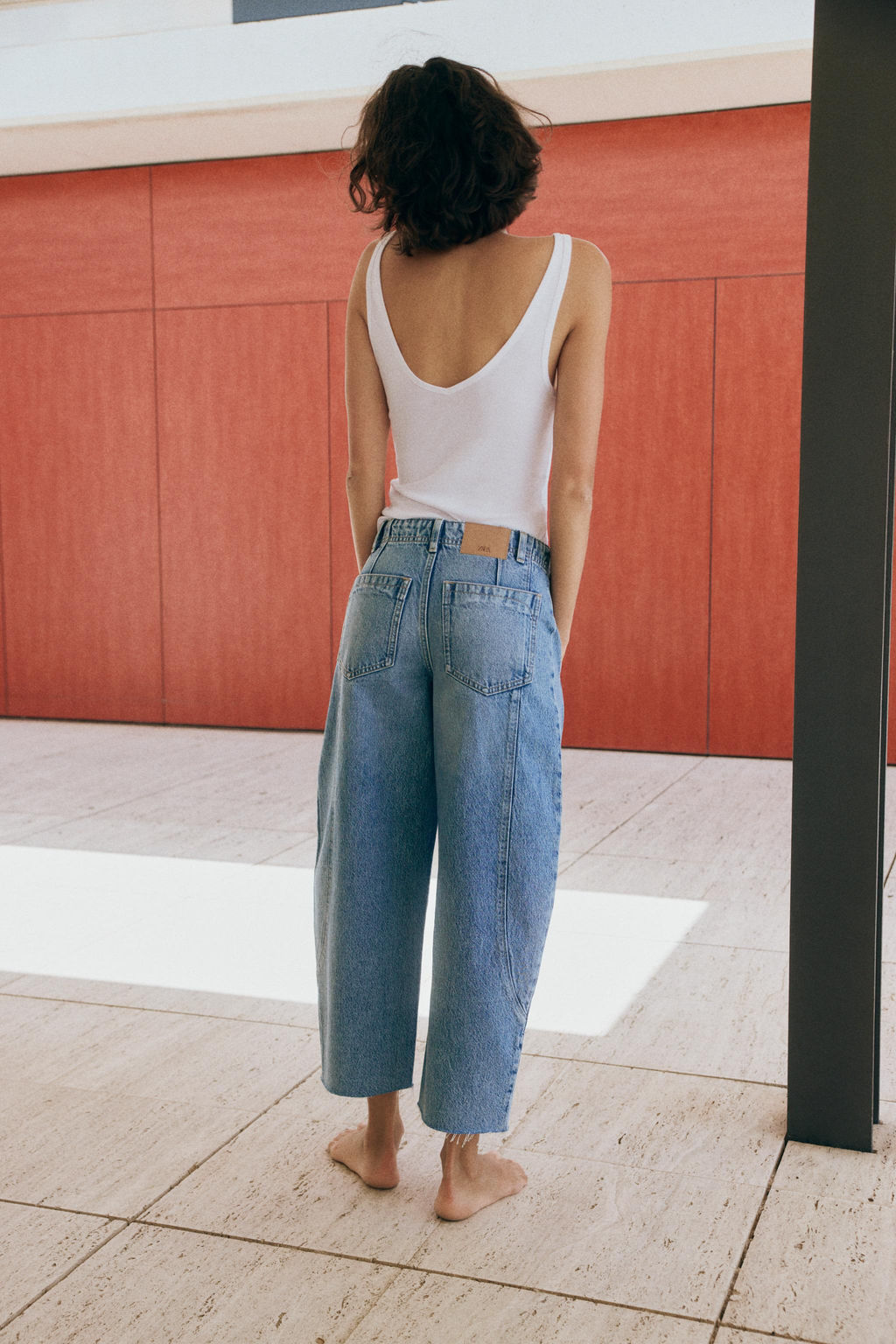 JEANS Z1975 BARREL / Azul medio - Zara фото 4
