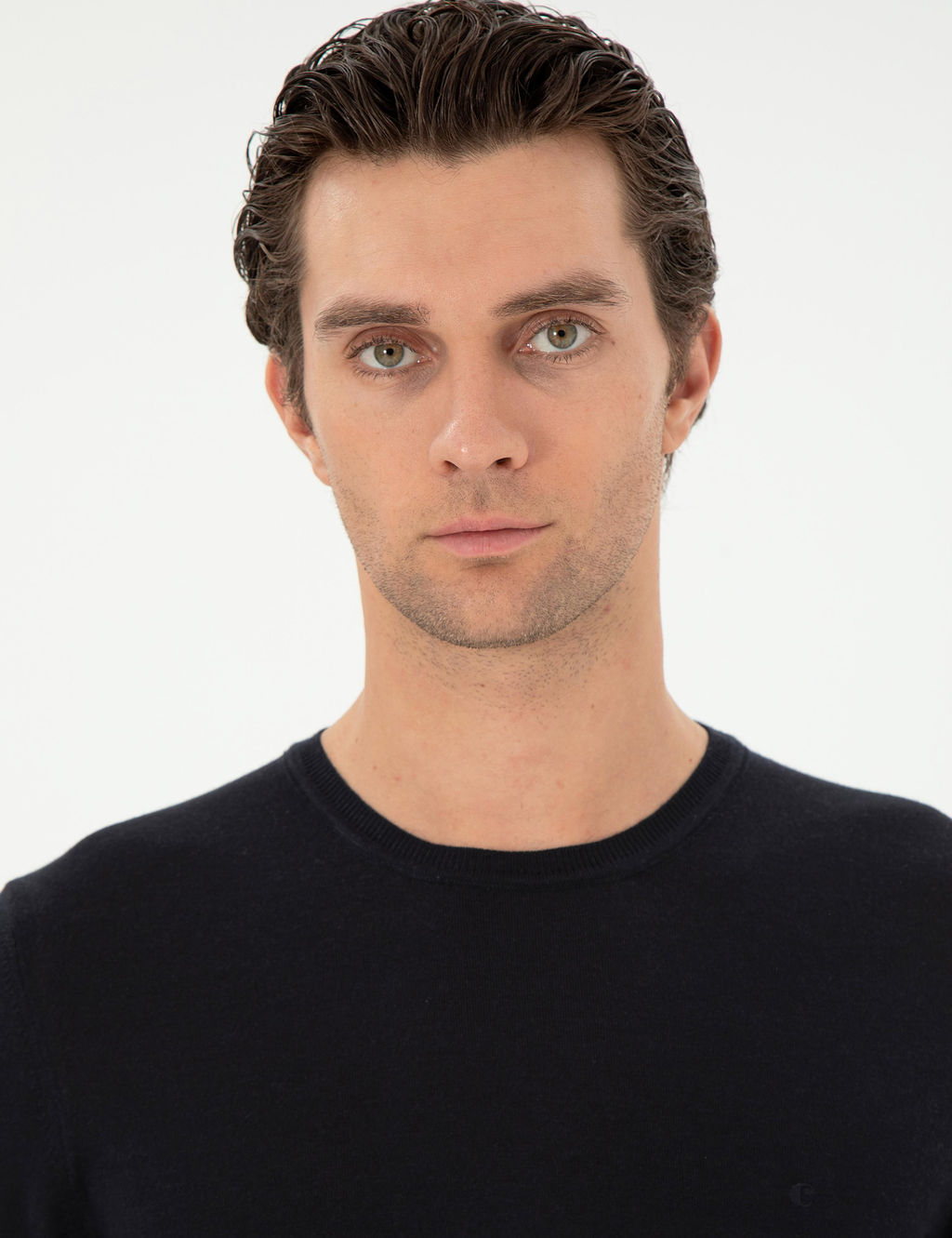 Темно-синий зауженный свитер - Cacharel фото 2