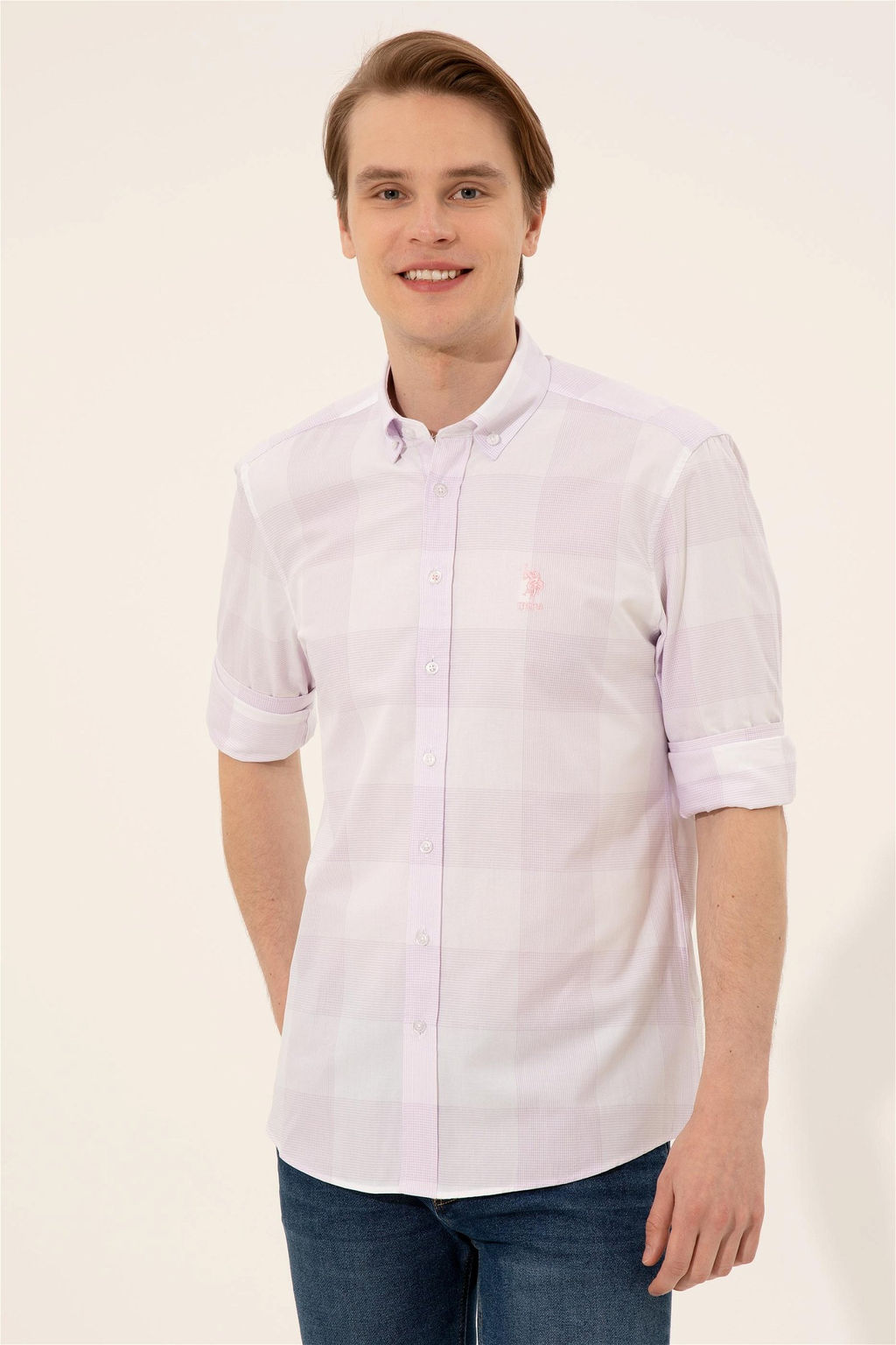 U. S. Polo Assn Мужская рубашка с длинным рукавом Magnolia - U.s. polo assn фото 8