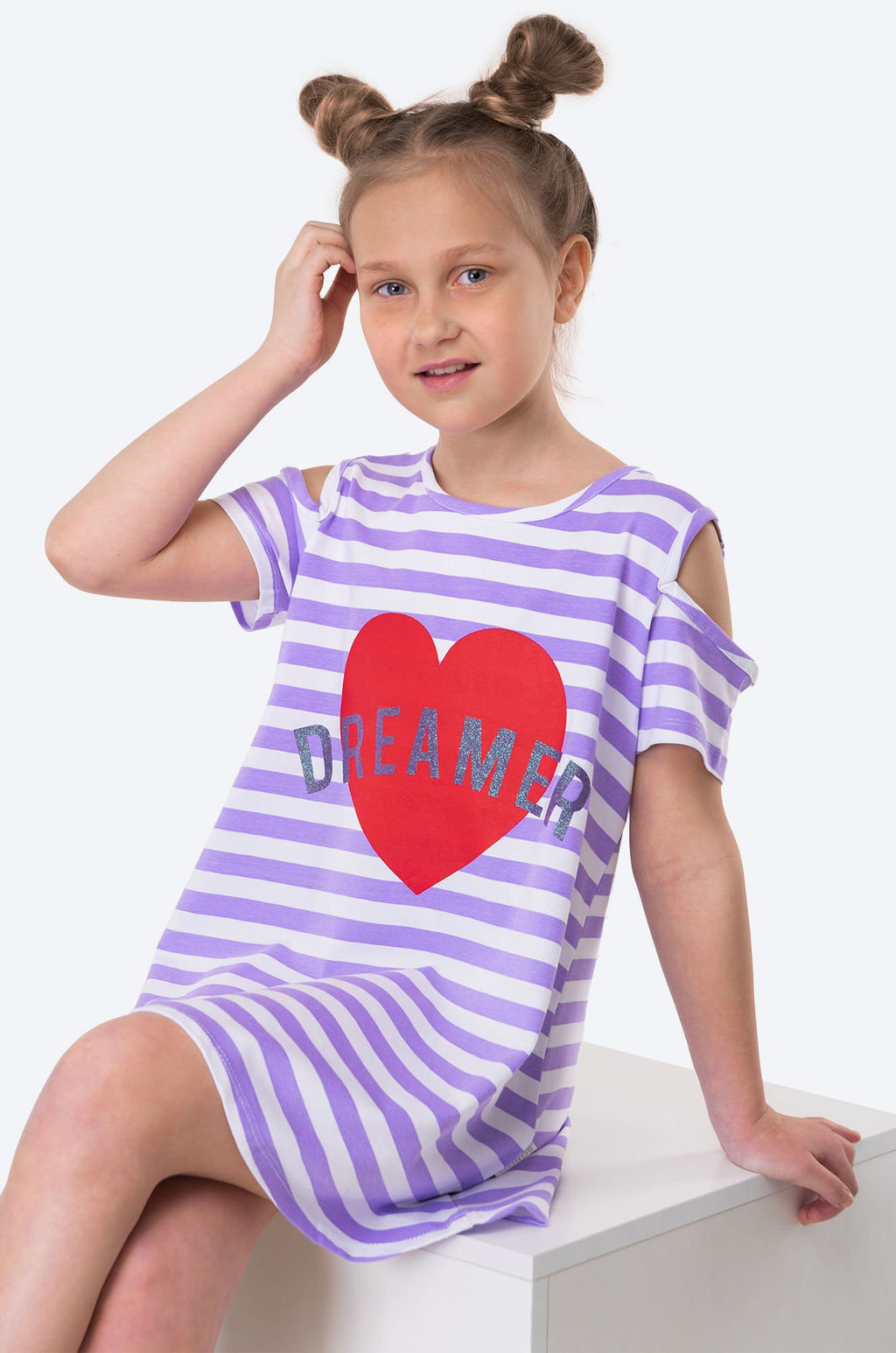 Летнее платье с лайкрой для девочки Bonito  фото 11