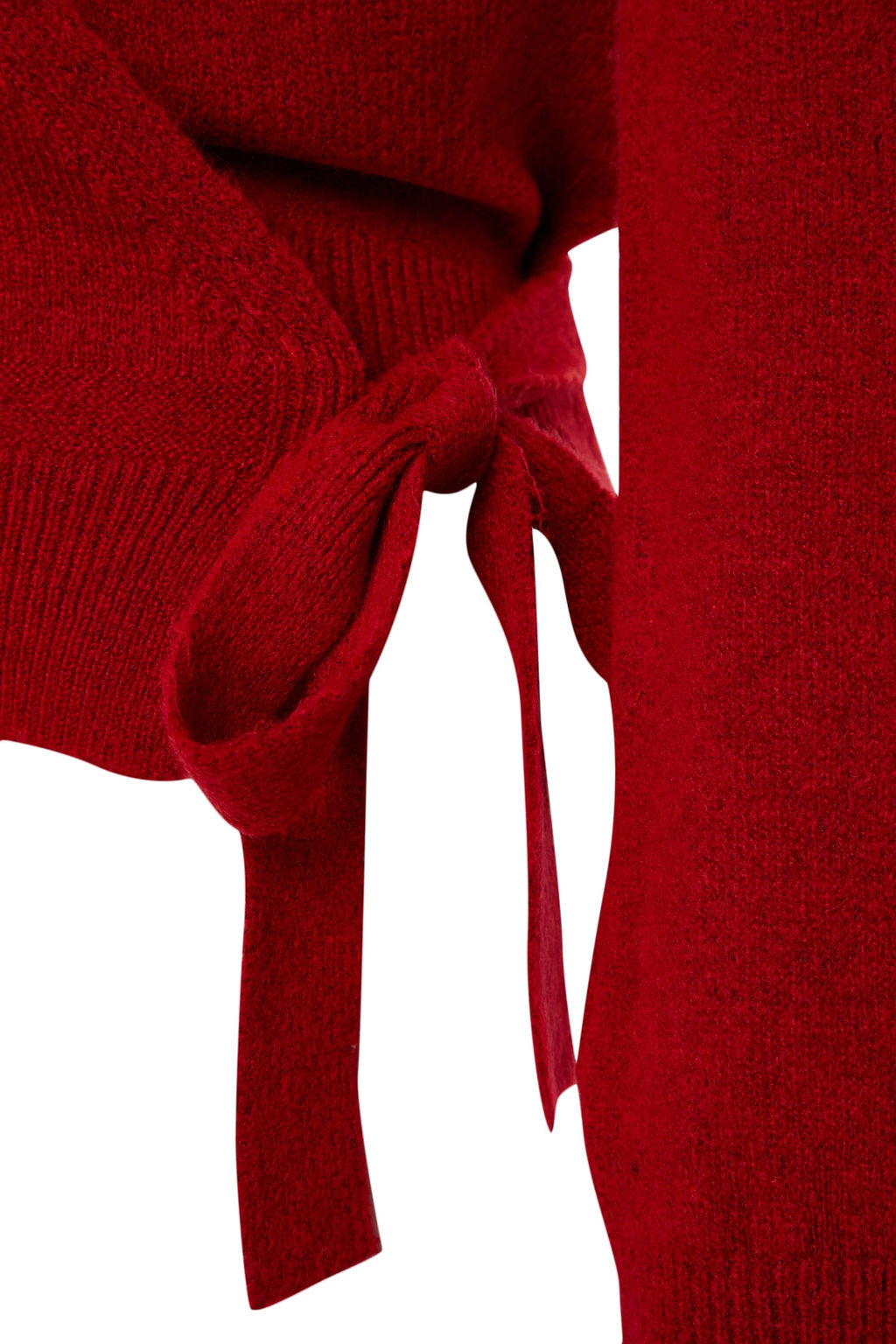 K?rm?z? Yumusak Dokulu Kruvaze Triko Kazak TWOAW24KZ00181 - Trendyolmilla фото 8