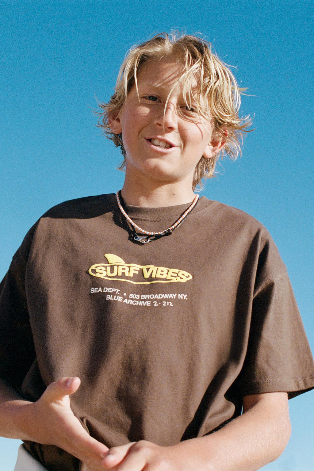 CAMISETA RELIEVE SURF VIBES / Marr?n - Zara фото 5