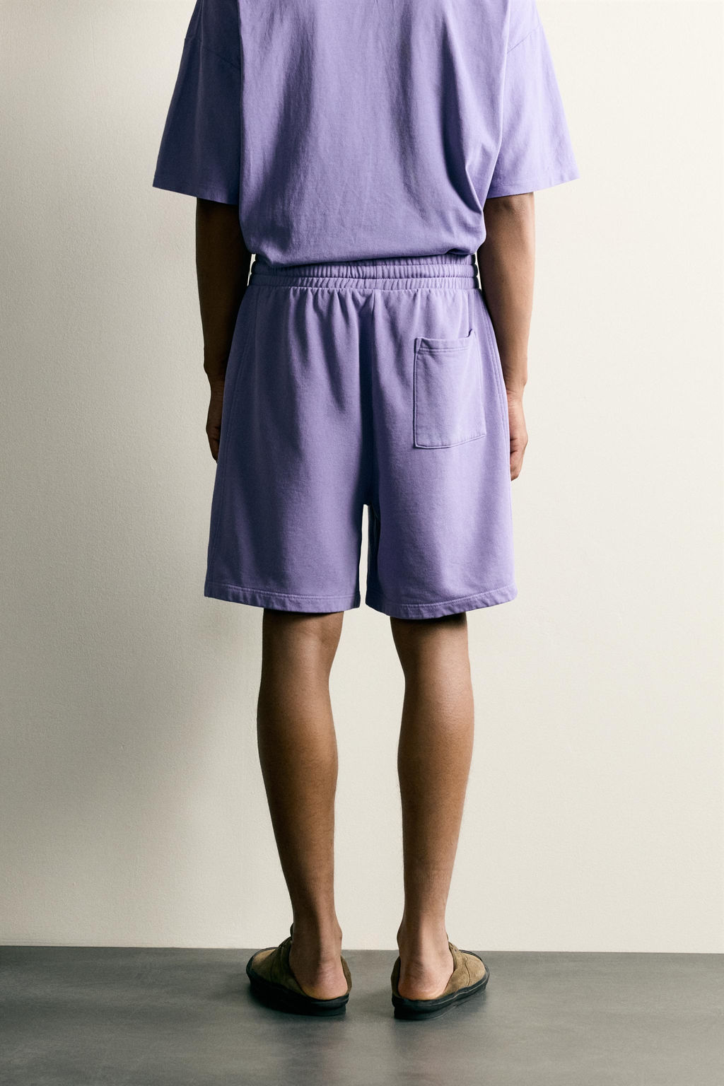 BERMUDA JOGGER B?SICA LAVADA / Morado - Zara фото 3