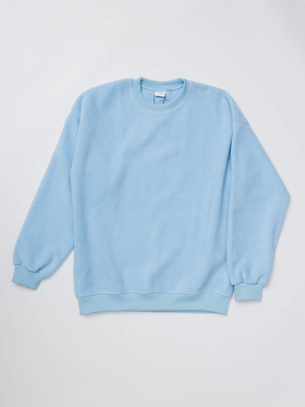 Женский костюм, интерсофт, свитшот и брюки прямые со стрелками, голубой - Knitka wear фото 2