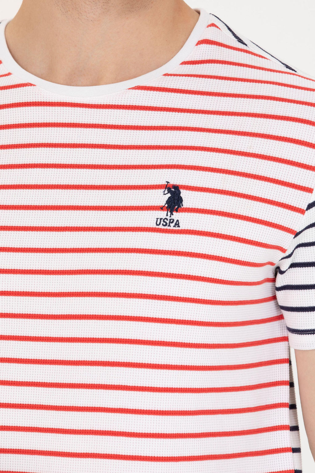 U. S. Polo Assn Мужская красная футболка с круглым вырезом - U.s. polo assn фото 7