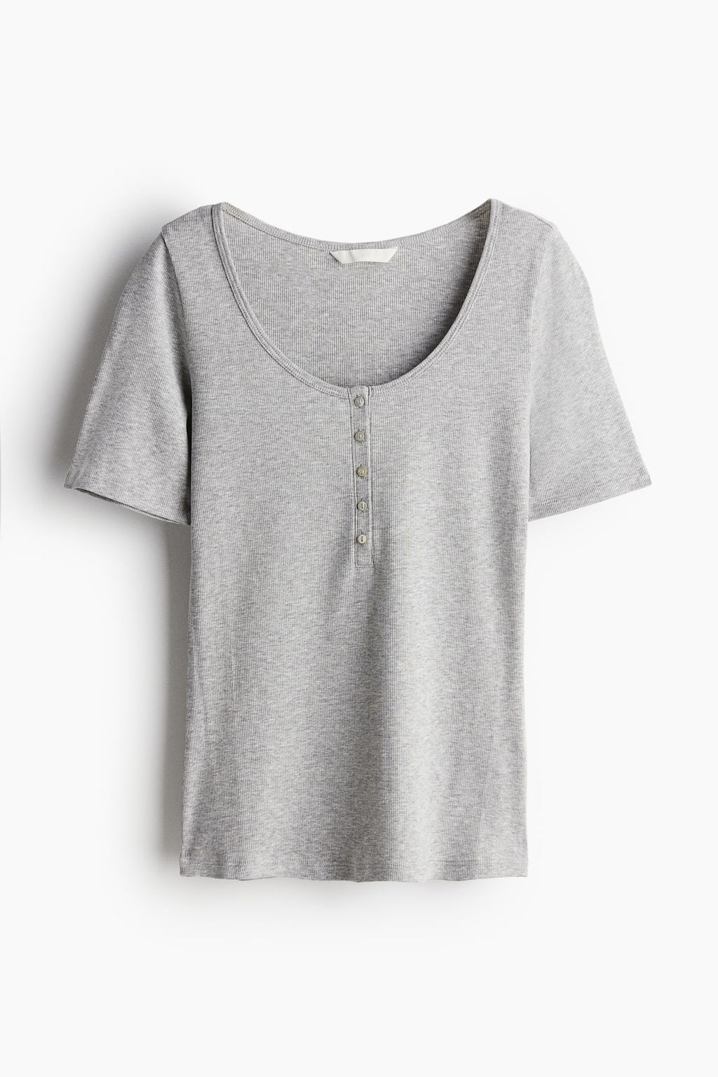 Camiseta de canale con cuello panadero - H&m фото 4