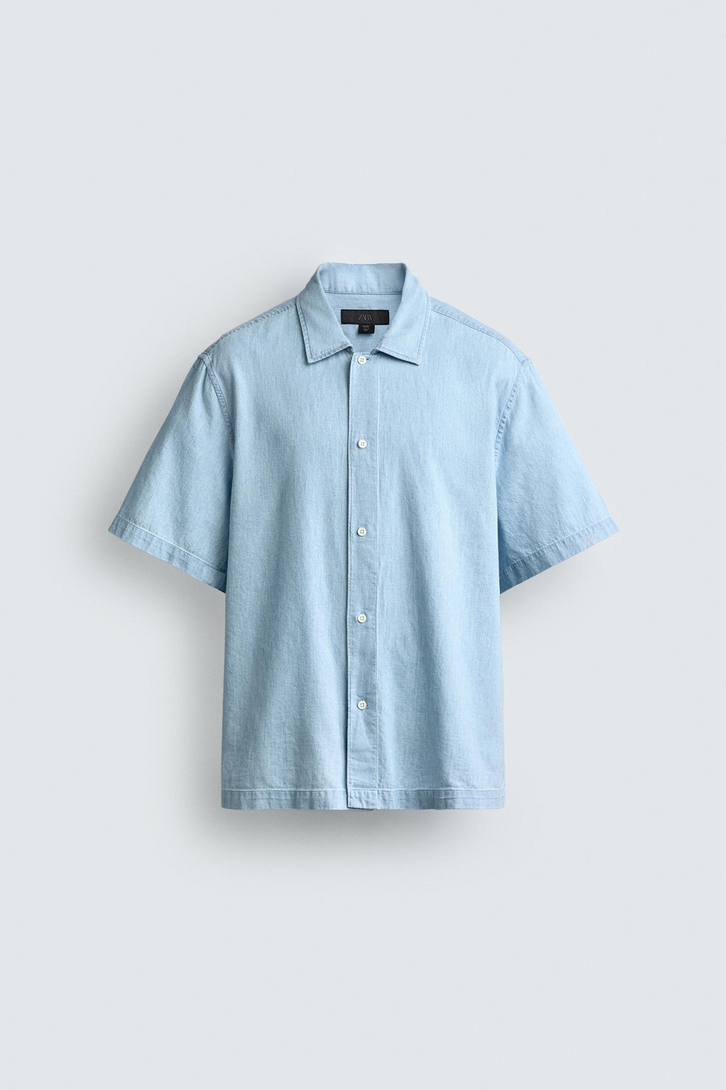 CAMISA FLUIDA RAYAS / Azul - Zara фото 7