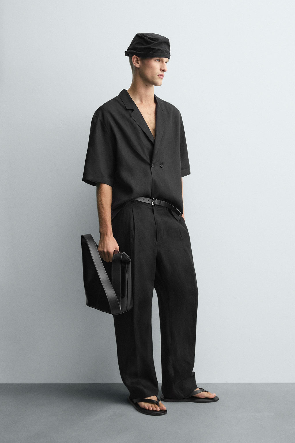 100% LINEN KIMONO SHIRT - Zara фото 4