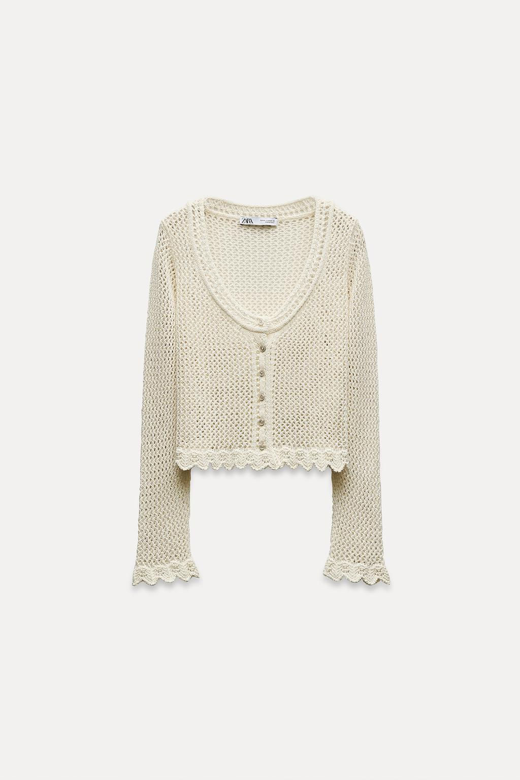 ROMANTIC KNIT CARDIGAN - Zara фото 8