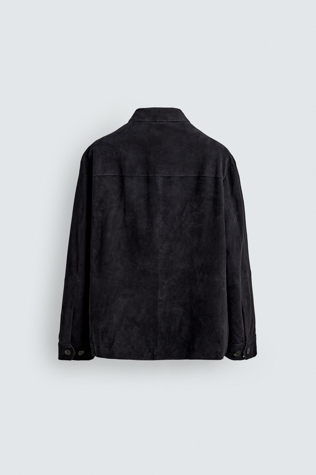 SUEDE LEATHER OVERSHIRT - Zara фото 8