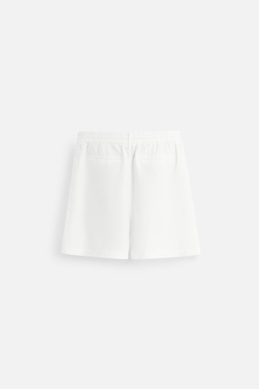 100% LINEN BERMUDA SHORTS - Zara фото 7