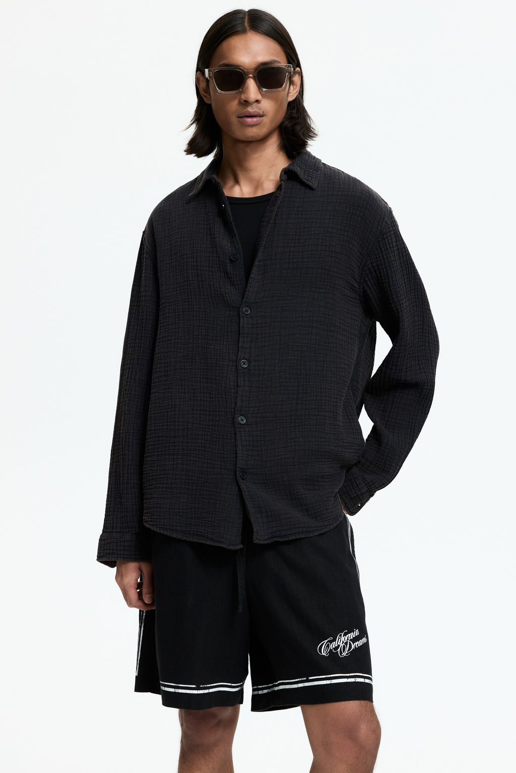 Pantal?n corto estampado Loose Fit - H&m фото 2