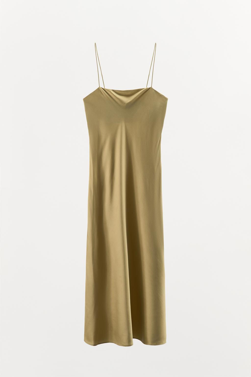 SILK STRAPPY DRESS - Zara фото 5
