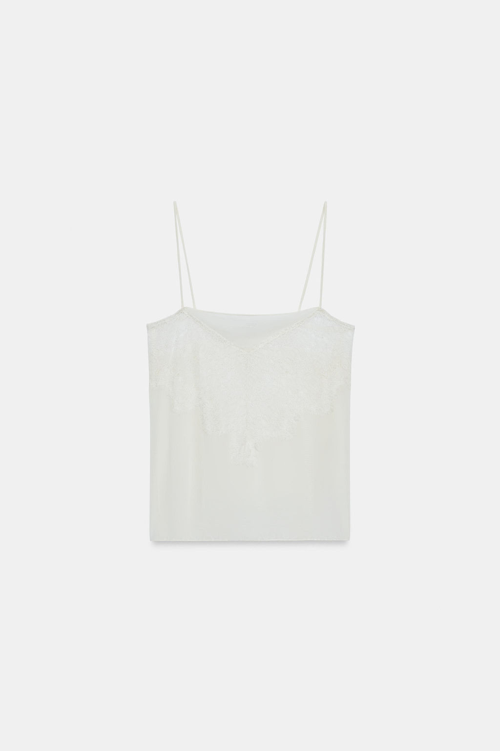 TOP ENCAJE / Blanco roto
