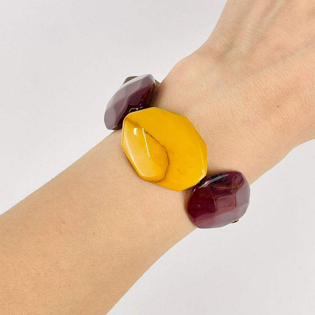 Бусины для украшений из Яшмы (Мукаит) 40 см