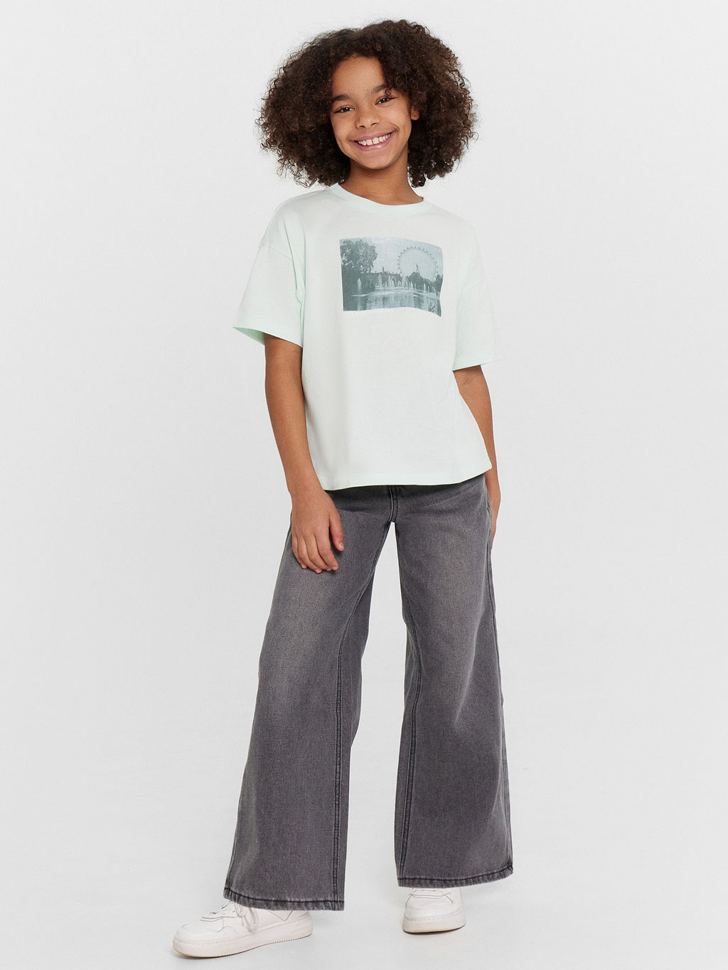 Джинсы для девочек серые - Mark formelle фото 3