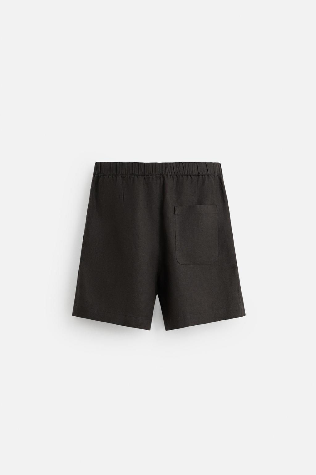 100% LINEN BERMUDA SHORTS - Zara фото 8