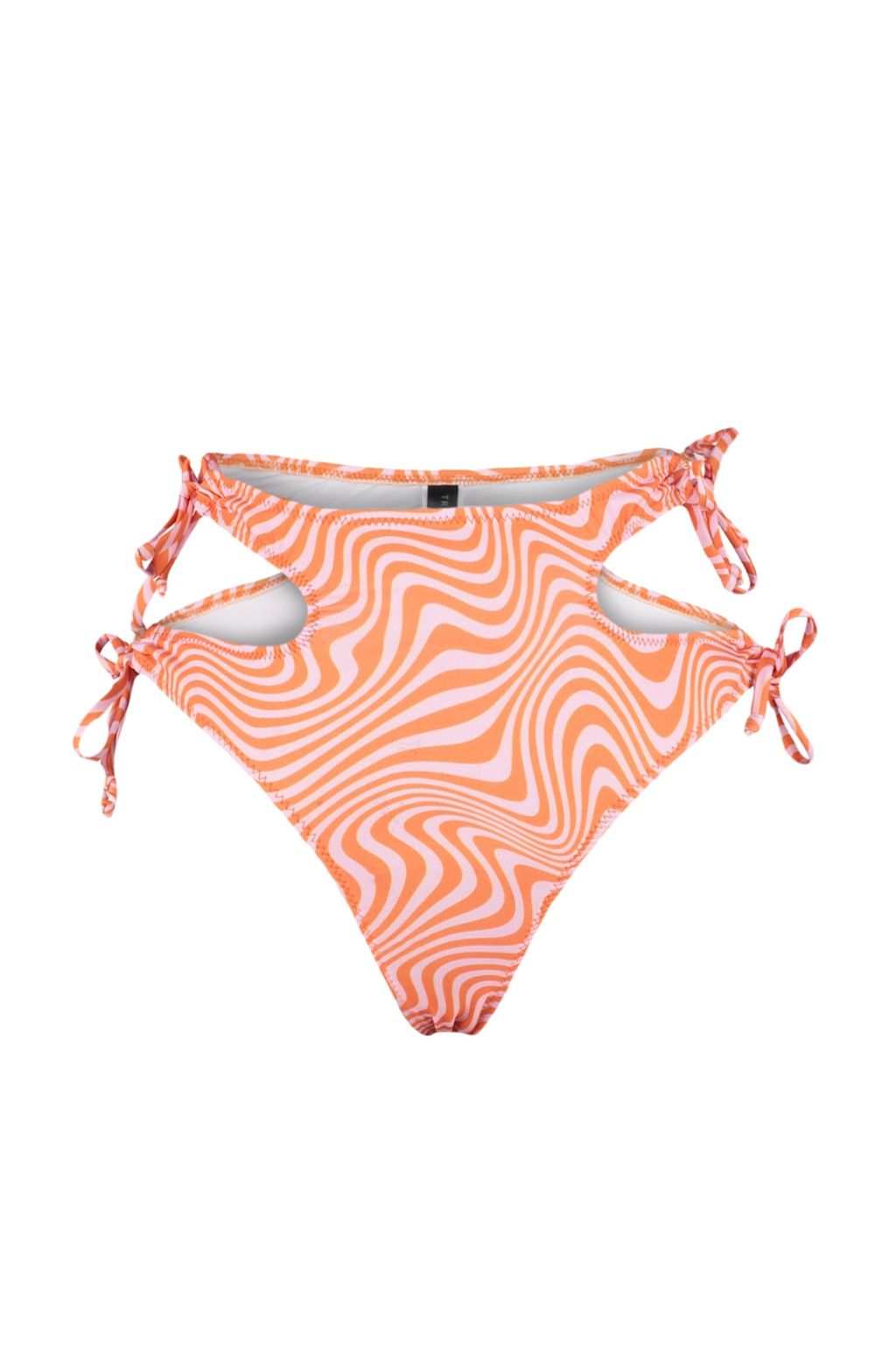 Soyut Desenli Cut Out/Pencereli Yuksek Bel Normal Paca Bikini Alt? TBESS23BA00048 - Trendyolmilla фото 7