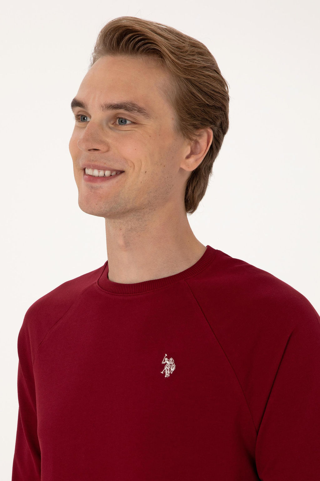 Erkek Bordo Basic Sweatshirt Sepette S_rpriz _ndirim - U.s. polo assn фото 2