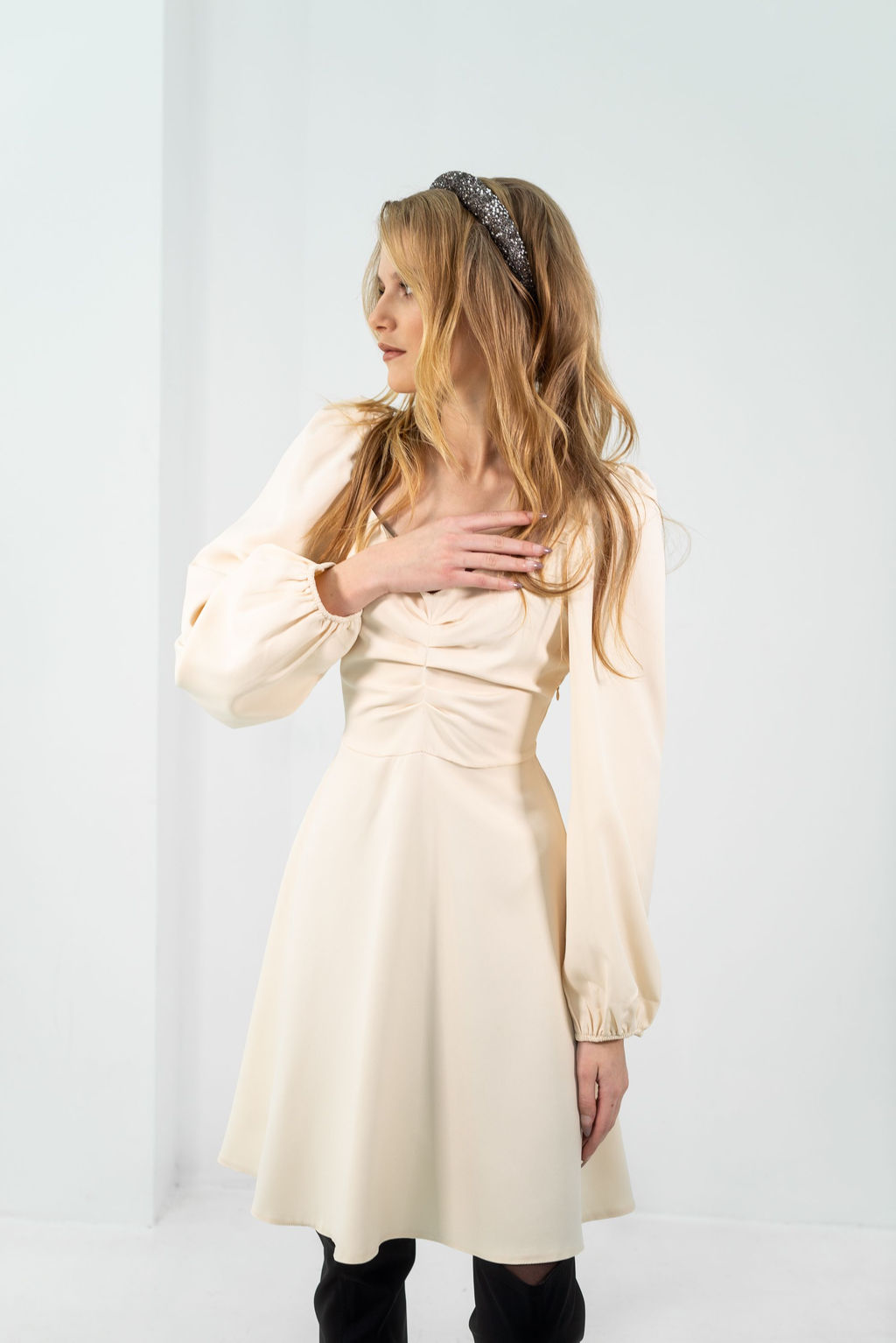 Платье Беатрис (молочный) - Nadi bordo фото 7