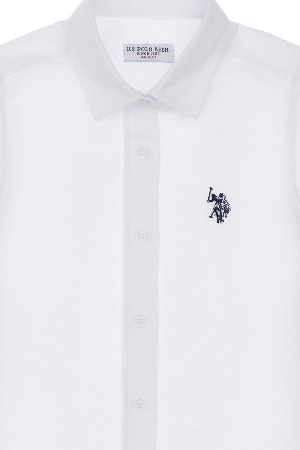 K_z _ocuk Beyaz Uzun Kollu Basic G_mlek Sepette S_rpriz _ndirim - U.s. polo assn фото 4