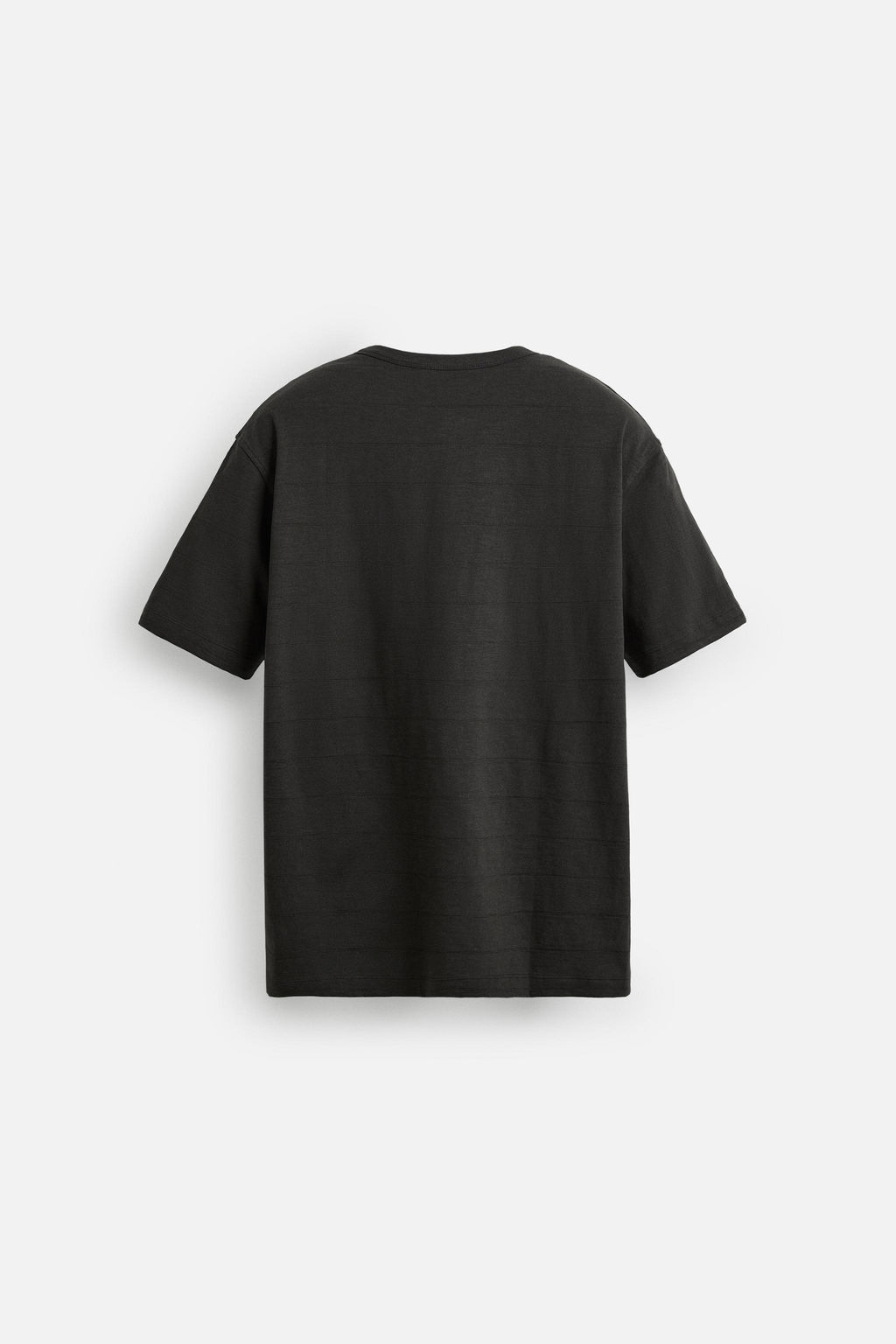 STRIPED BUTTON NECK T-SHIRT - Zara фото 8