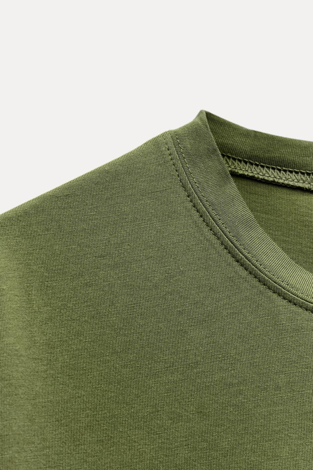BASIC COTTON T-SHIRT - Zara фото 11
