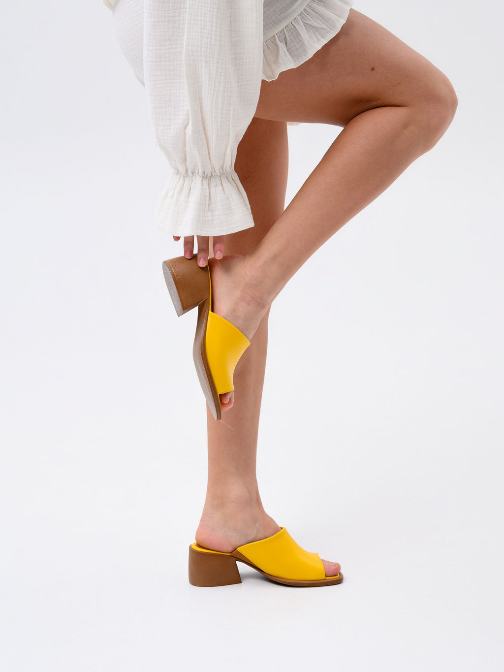 Сабо 4012.23663br.Желтый+коричневый