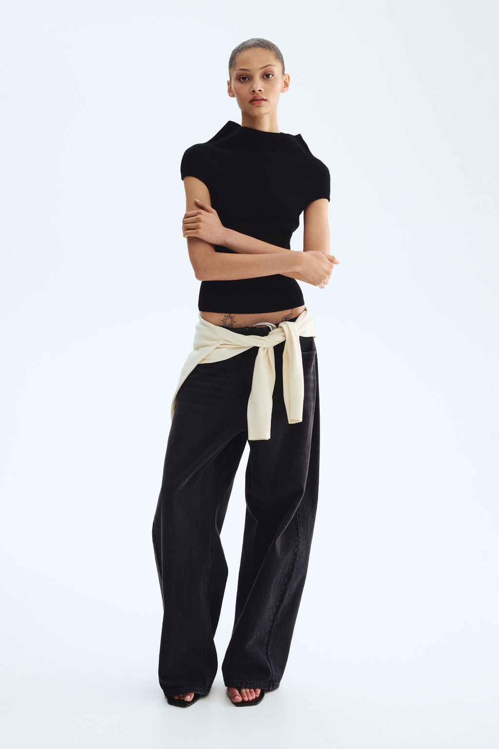 Top con cuello perkins - H&m фото 4