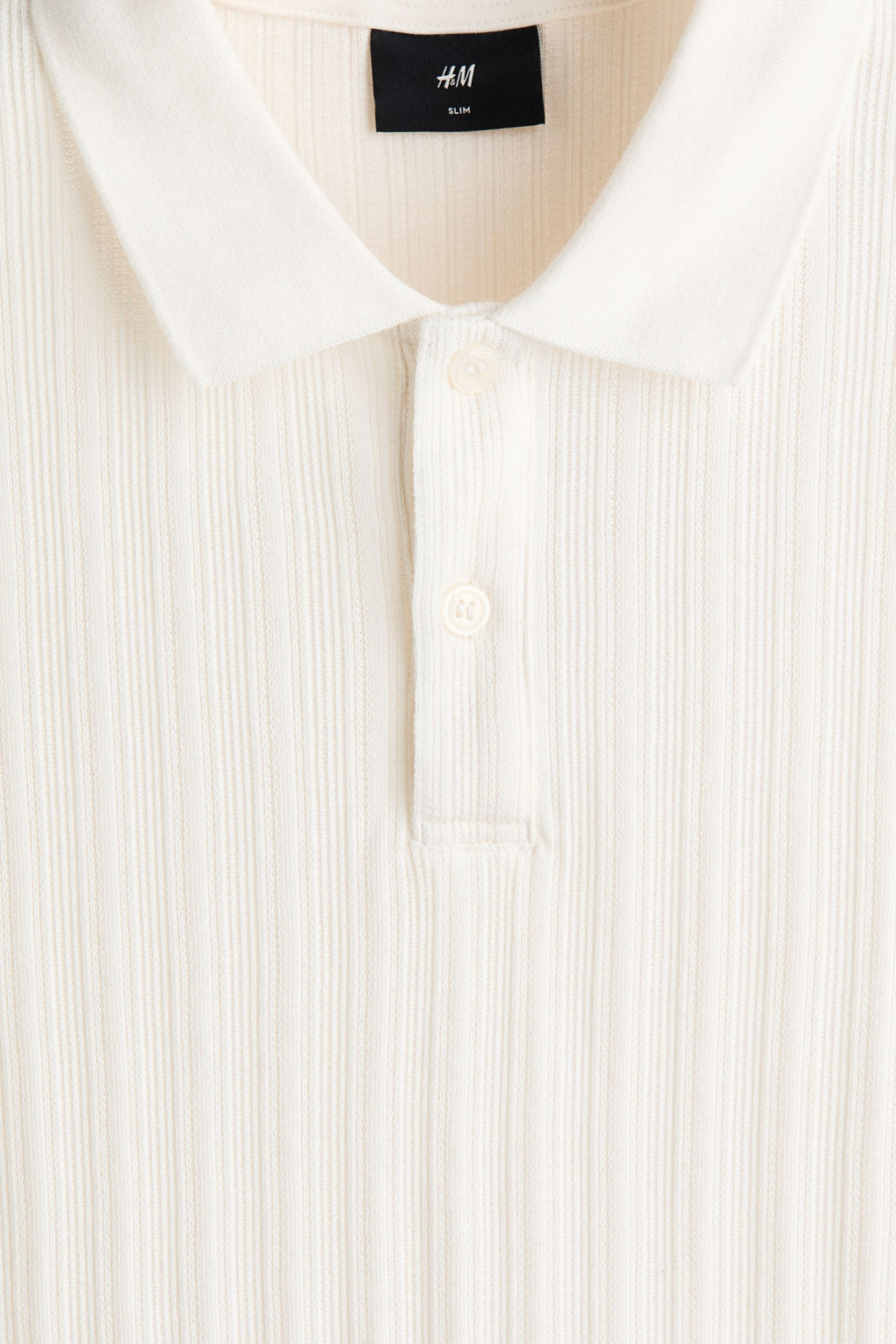 Polo en punto con textura Slim Fit - H&m фото 13