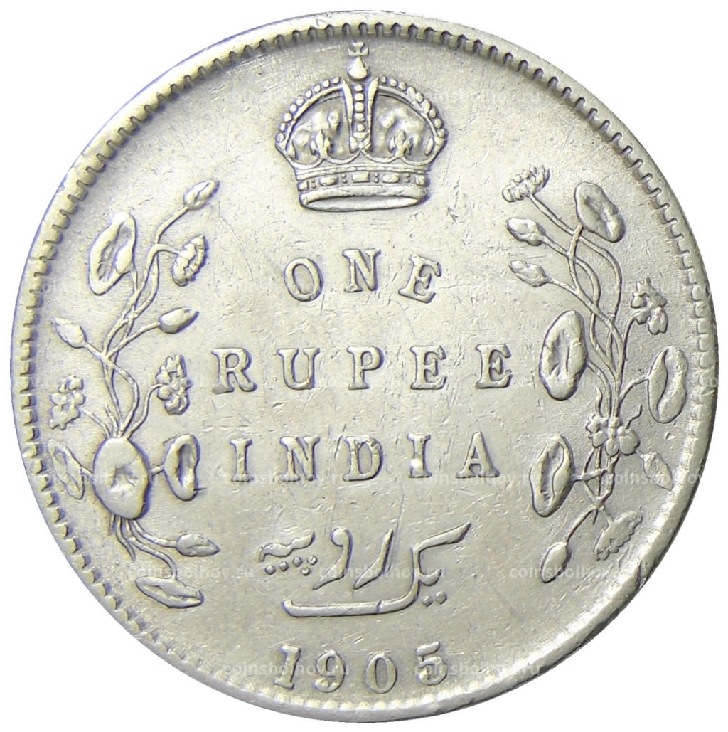 1 рупия 1905 года Британская Индия