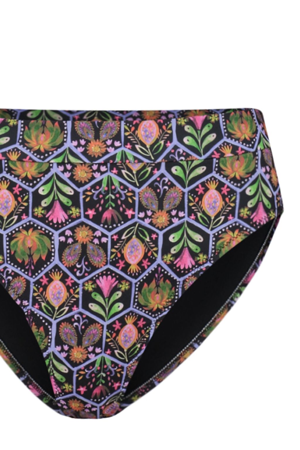 TRENDYOLMILLA Cicek Desenli Ucgen Yuksek Bel High Leg Hipster Bikini Tak?m? TBESS22BT0016  фото 19