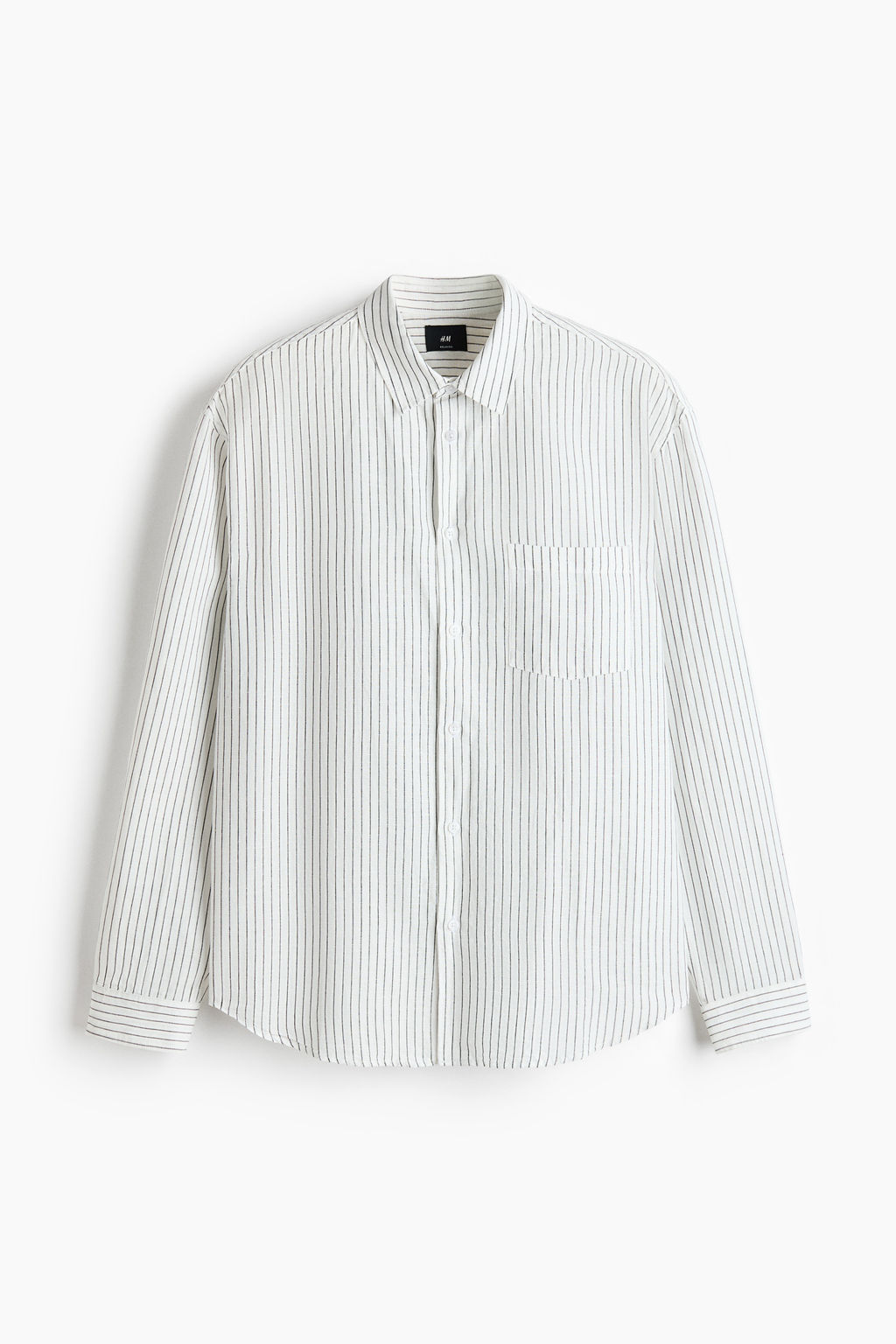 Camisa en mezcla de lino Relaxed Fit - H&m фото 14