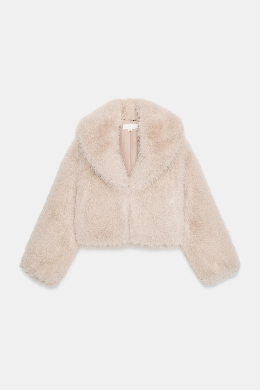 FAUX FUR COLLARED JACKET - Zara фото 6