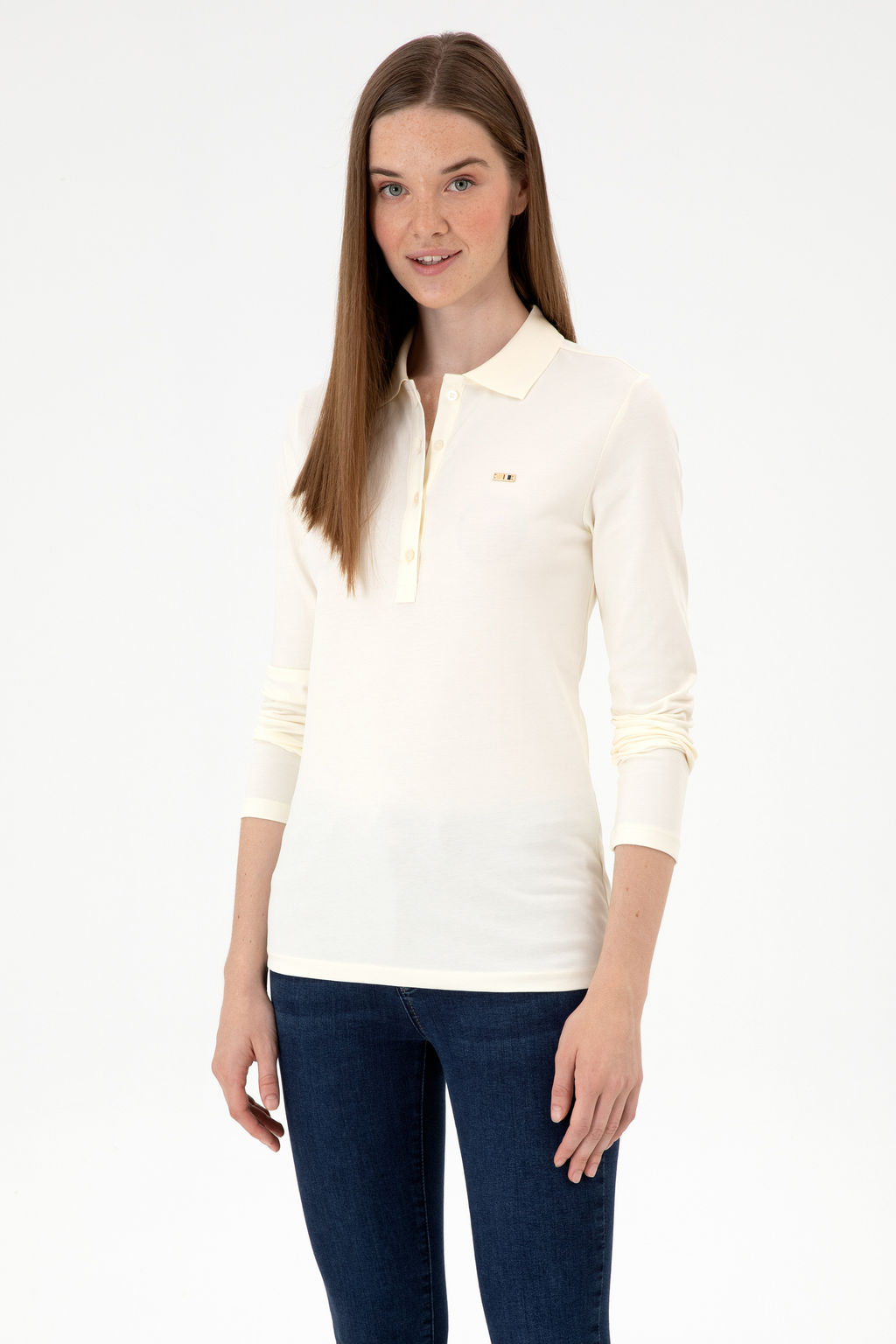 Kad_n BEYAZ Basic Sweatshirt Sepette S_rpriz _ndirim - U.s. polo assn фото 8