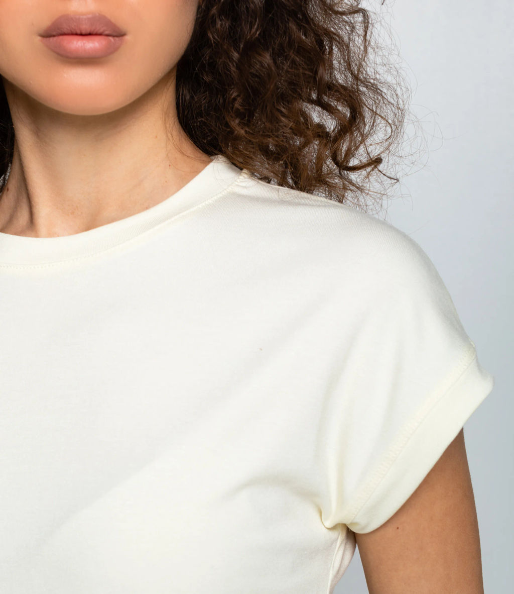Футболка #КТ1016 (1)-1, кремовый