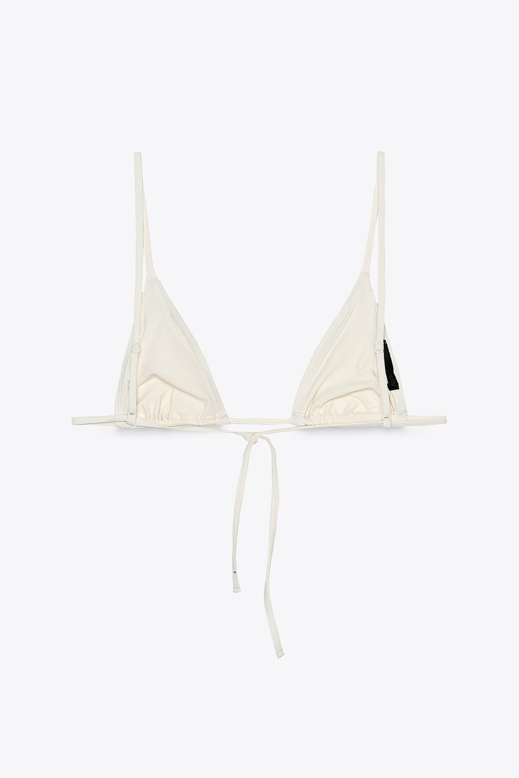 PLAIN TRIANGLE BIKINI TOP - Zara фото 2
