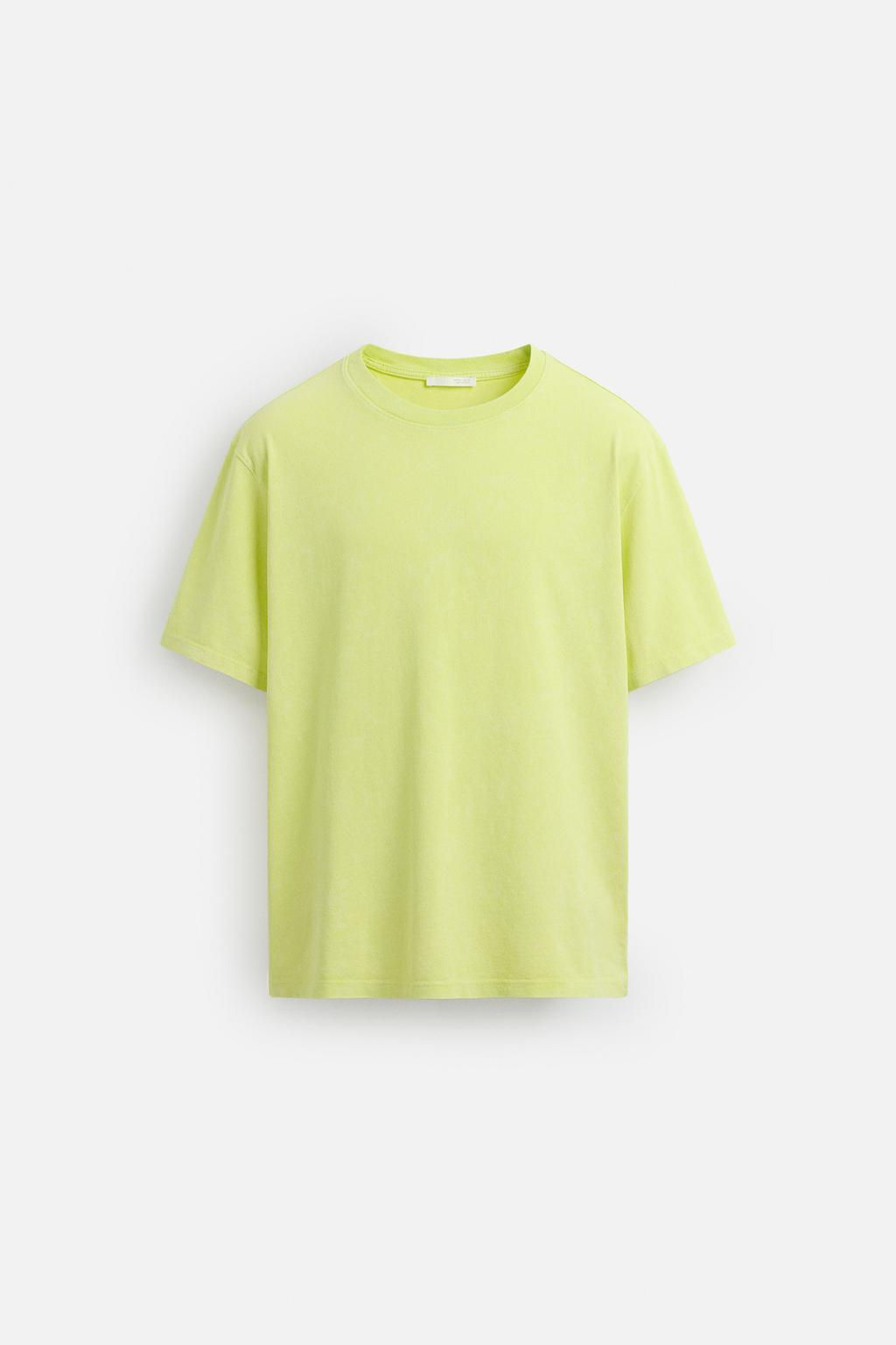 WASHED REGULAR FIT T-SHIRT - Zara фото 7