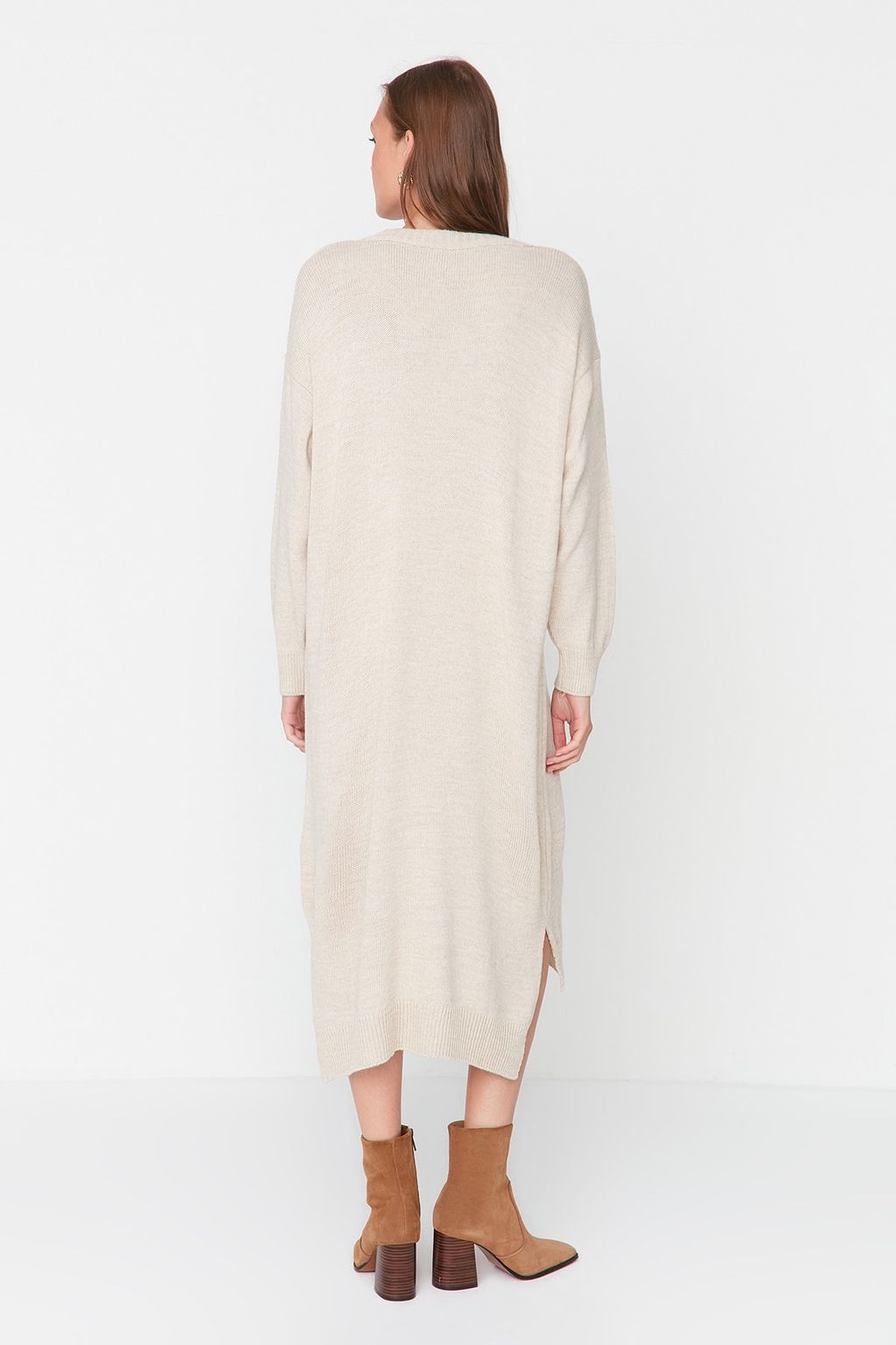 Tas Maxi Triko Genis Kal?p Elbise TWOAW23EL00642