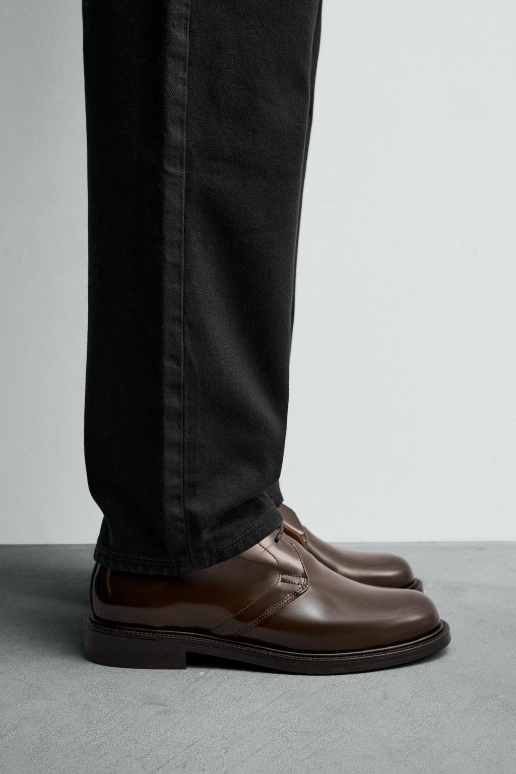 GLOSSY LEATHER BOOTS - Zara фото 5