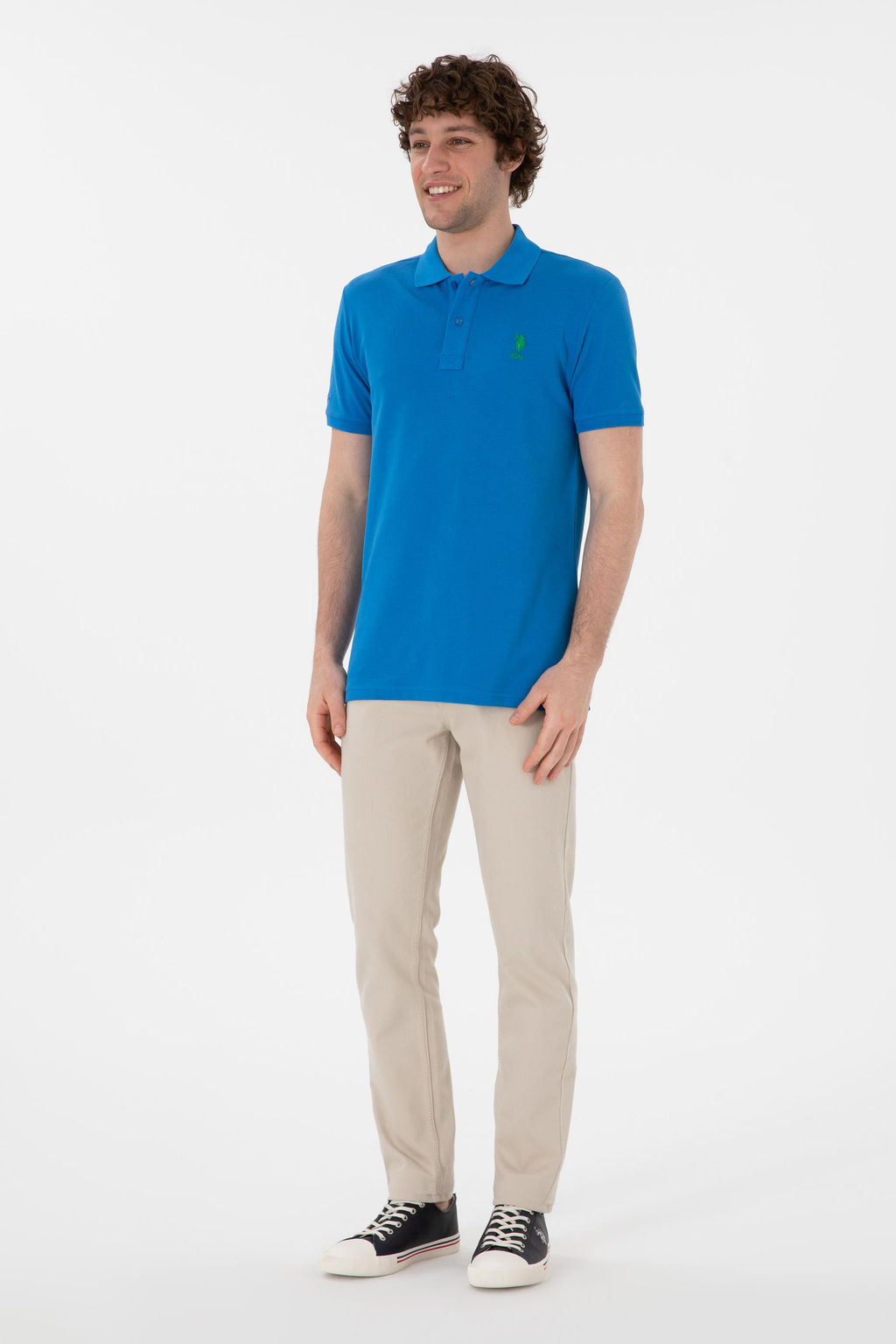 Erkek Slim Fit Polo Yaka Kobalt Basic Ti__rt Sepette S_rpriz _ndirim - U.s. polo assn фото 4