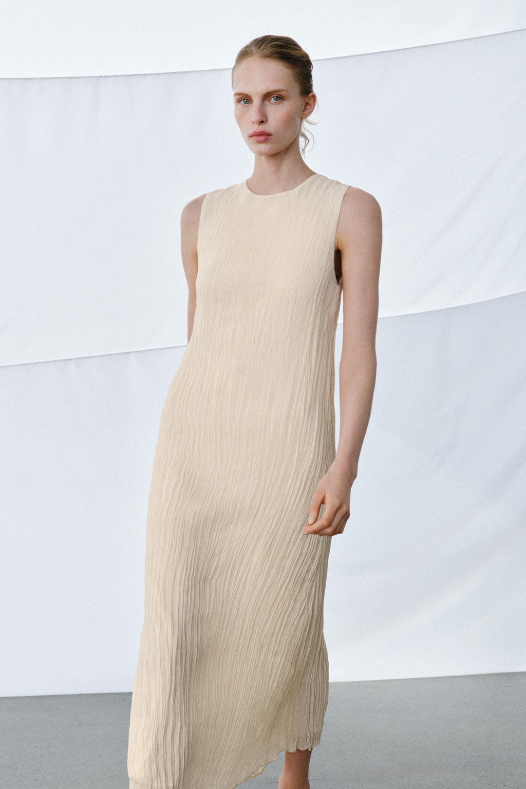 ZW COLLECTION COMBINED DRESS WITH DETACHABLE OVERLAY - Zara фото 18