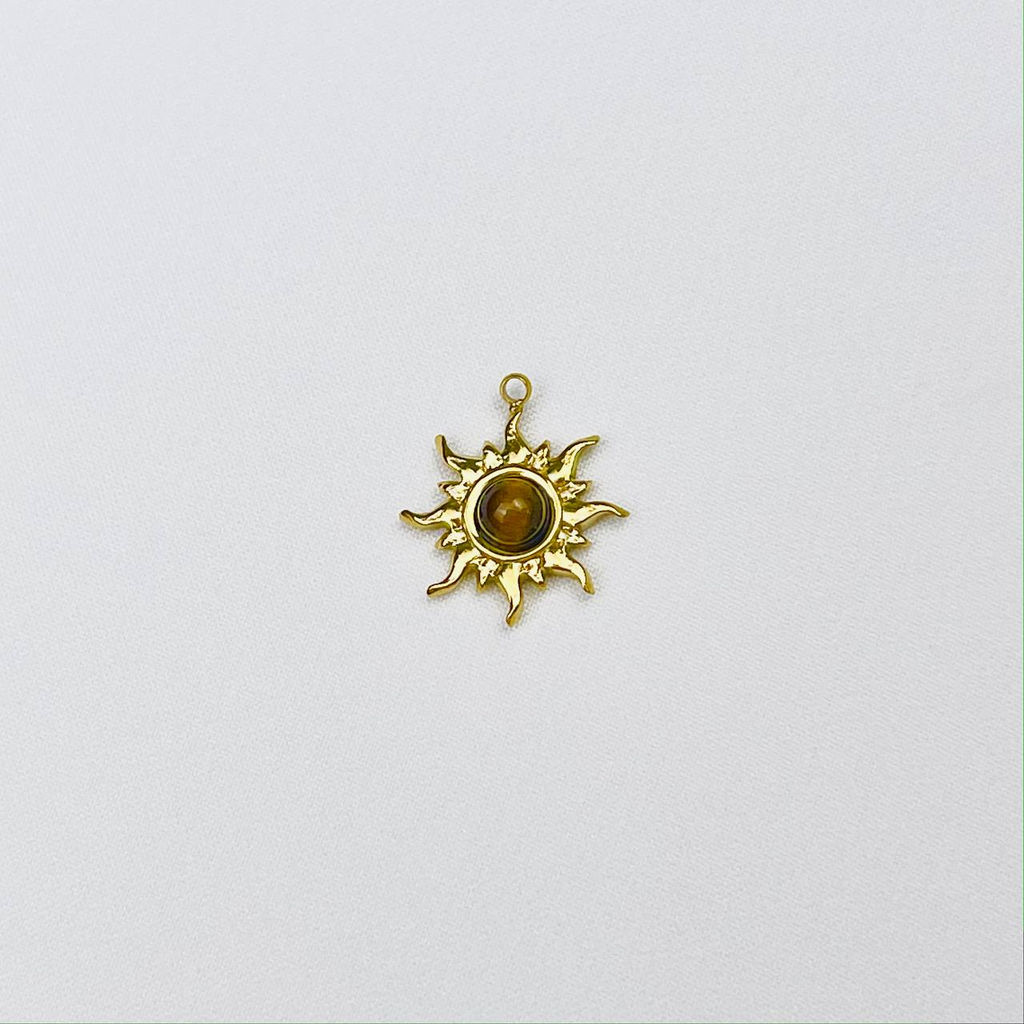 Подвеска с камнем Тигровый глаз (1 шт)