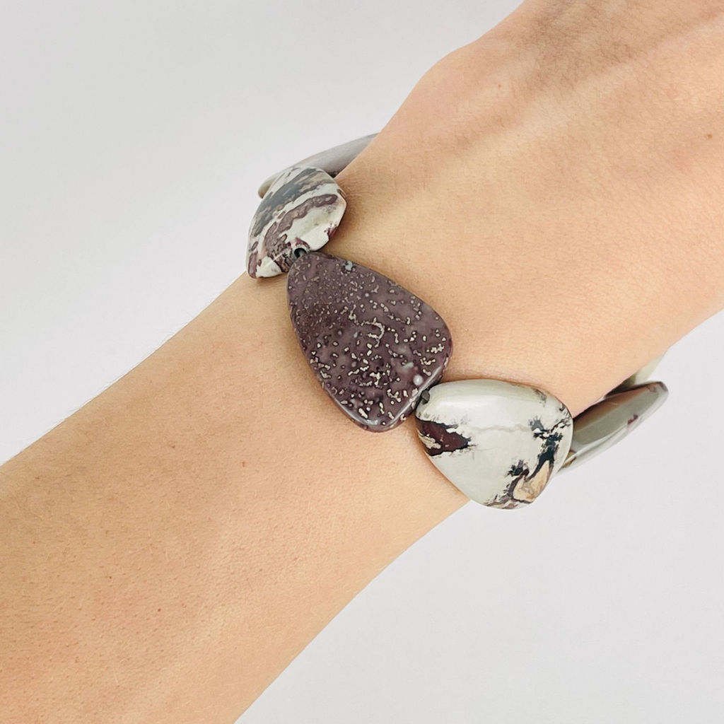 Бусины для украшений из пейзажной Яшмы 39 см